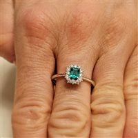 Ringe Mirco Visconti Dame in Weißgold Smeraldo 0.41 Ct Z681/SE-15 - Z681/SE-15